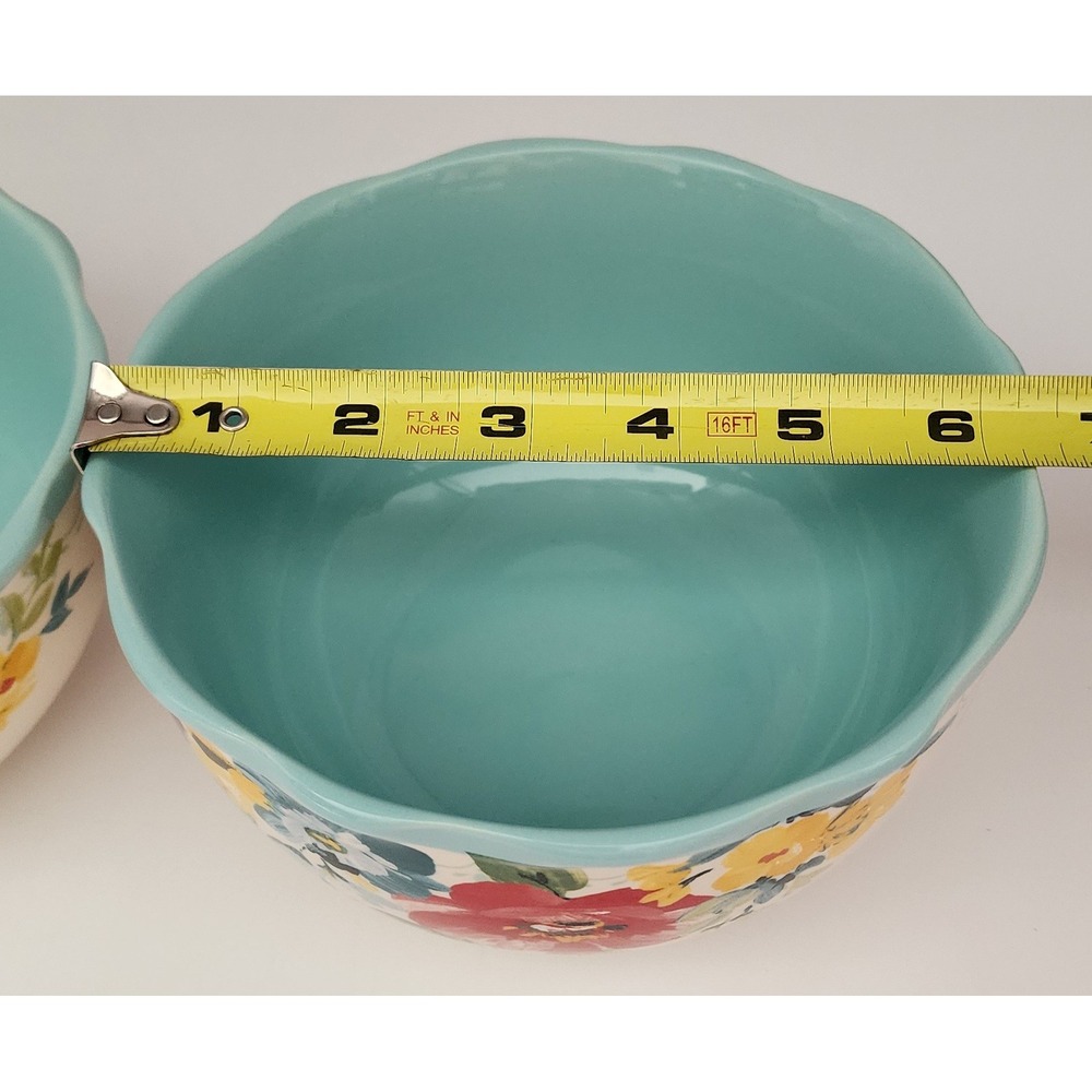 The Pioneer Woman Sweet Romance Blossoms Salad Cereal Bowls 2pc 6in Floral 2020 - Picture 5 of 7